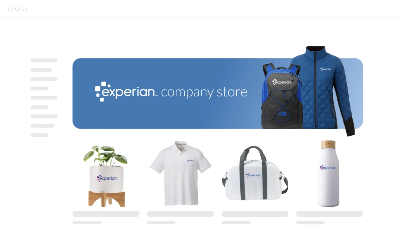 Brand your company swag store with banners and customized apparel